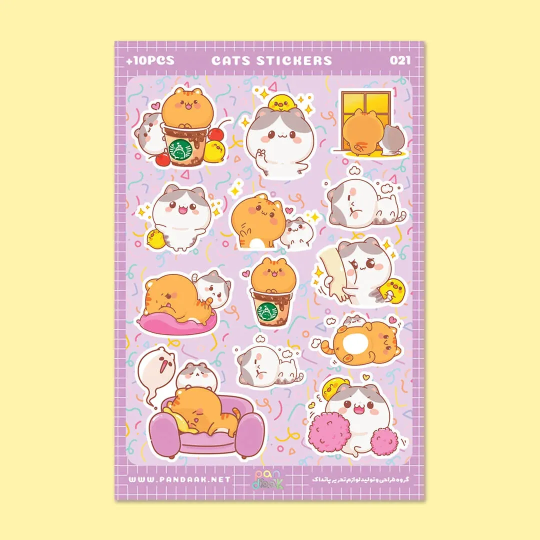 استیکر طرح kittens