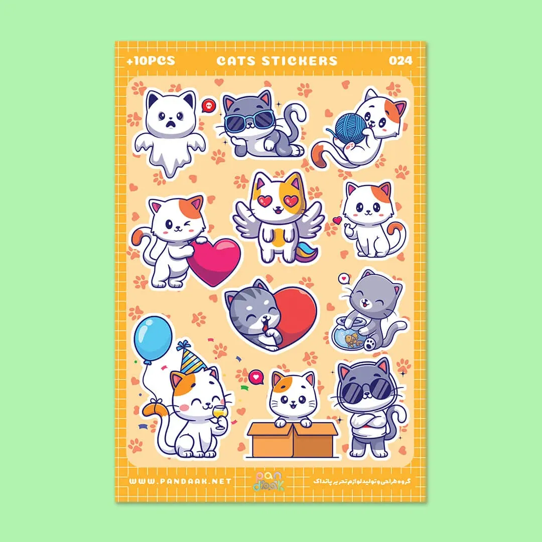 استیکر طرح cats