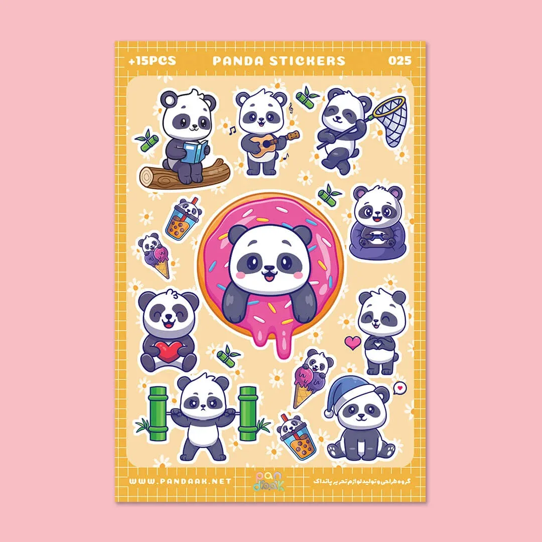 استیکر طرح (2) panda
