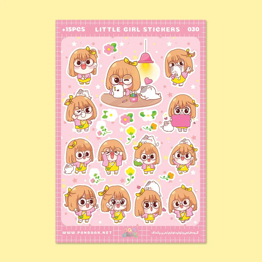 استیکر طرح little girl