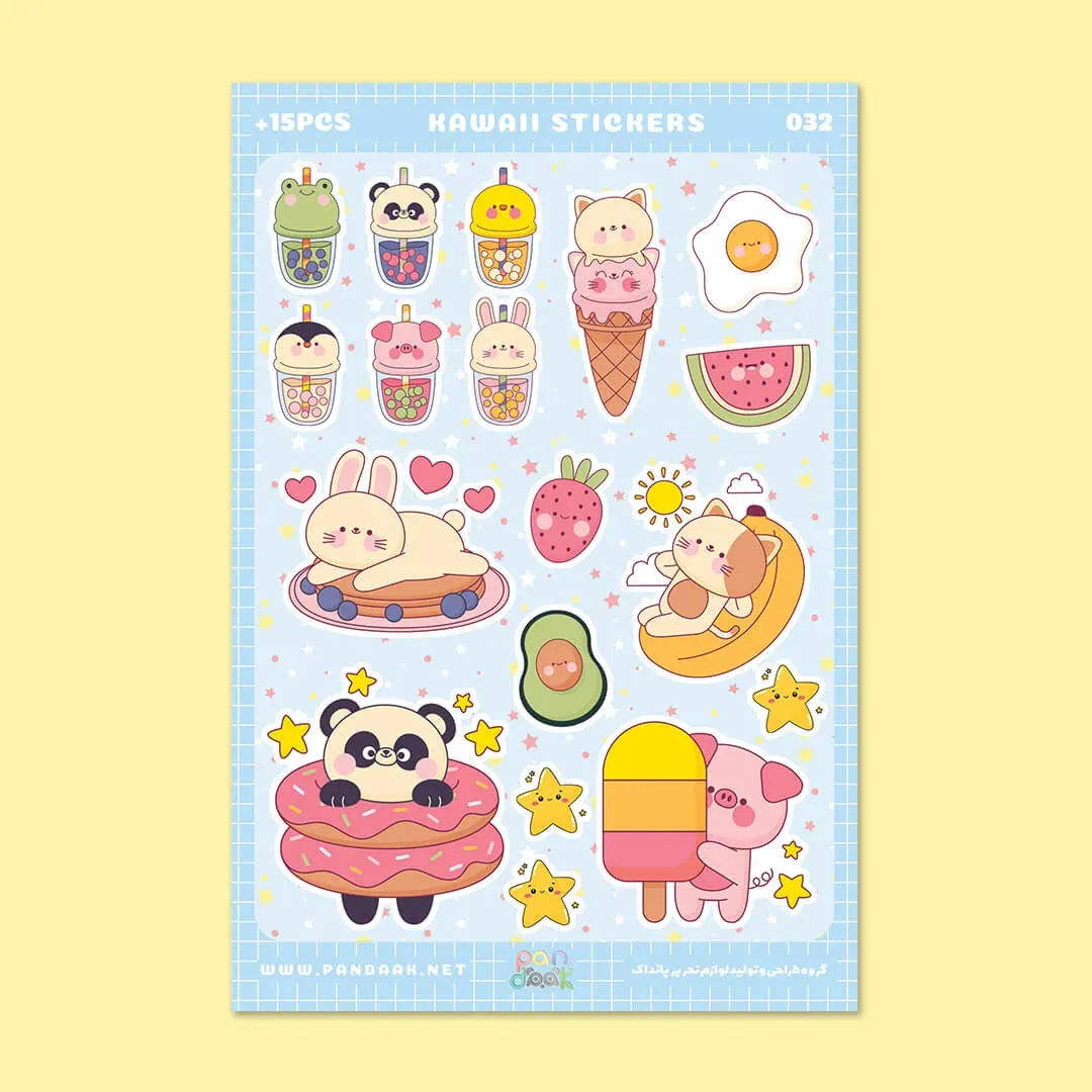 استیکر طرح (2) kawaii