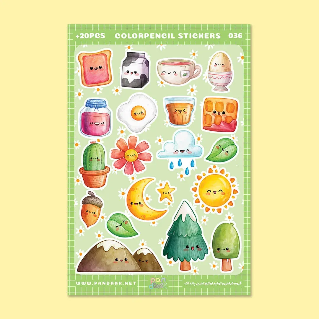استیکر طرح colorpencil