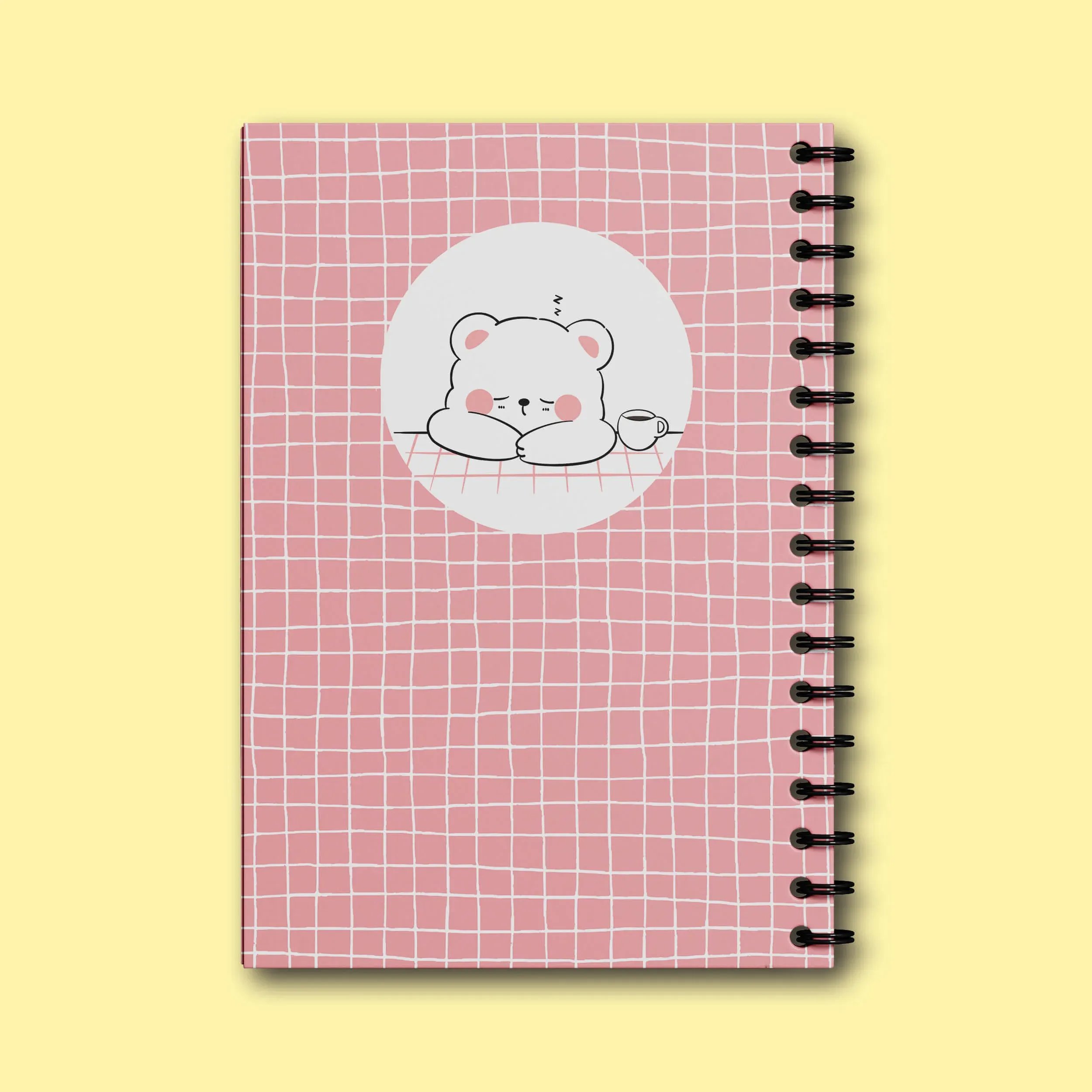 دفتر خطدار پانداک طرح Sleepy bear