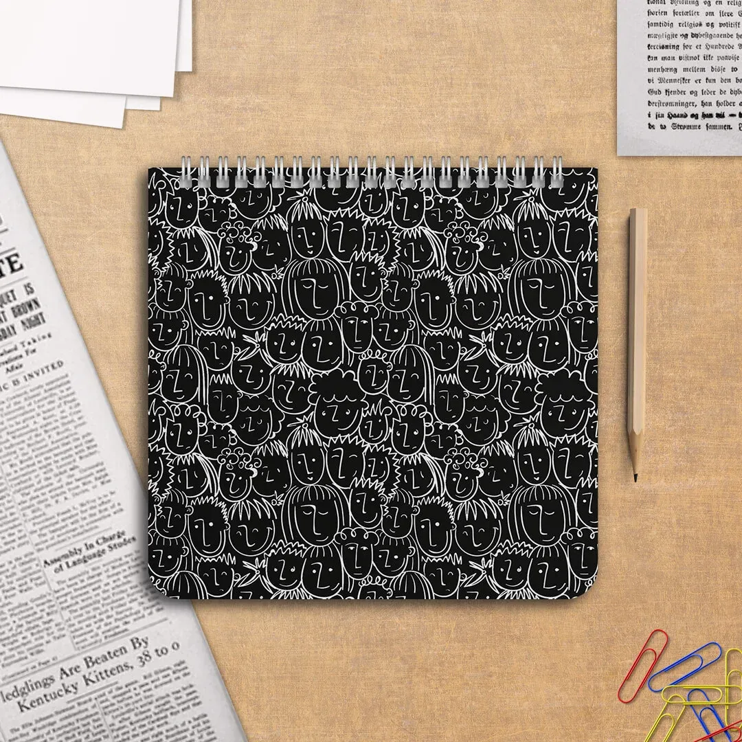 دفتر یادداشت زبان ۶۰ برگ پانداک طرح black کد ۰۰۷