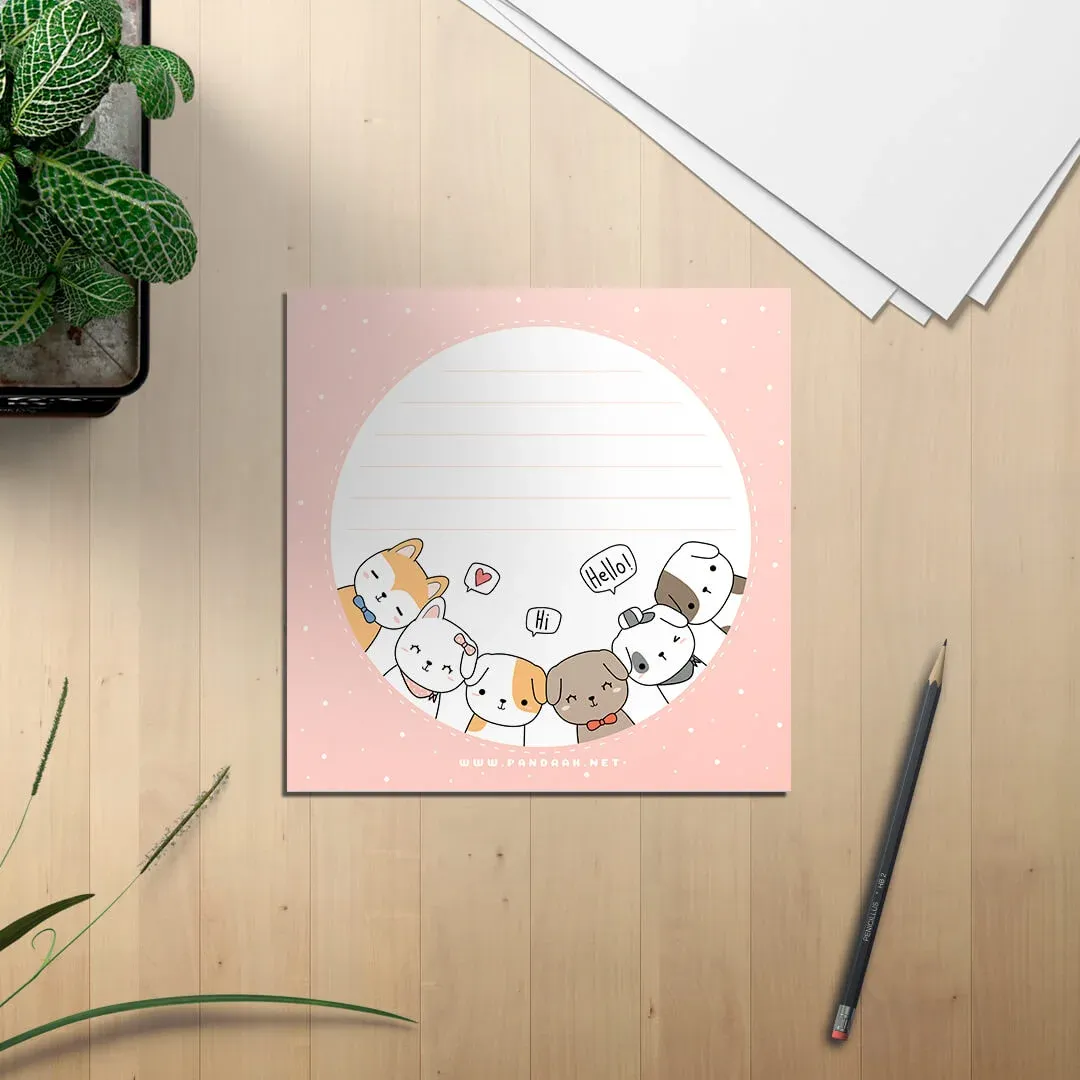 برگه یادداشت ۵۰ برگ پانداک طرح puppy