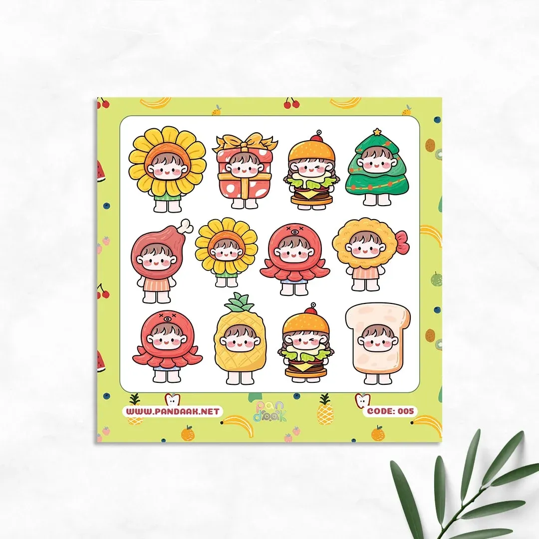 استیکر طرح babies کد ۰۰۵