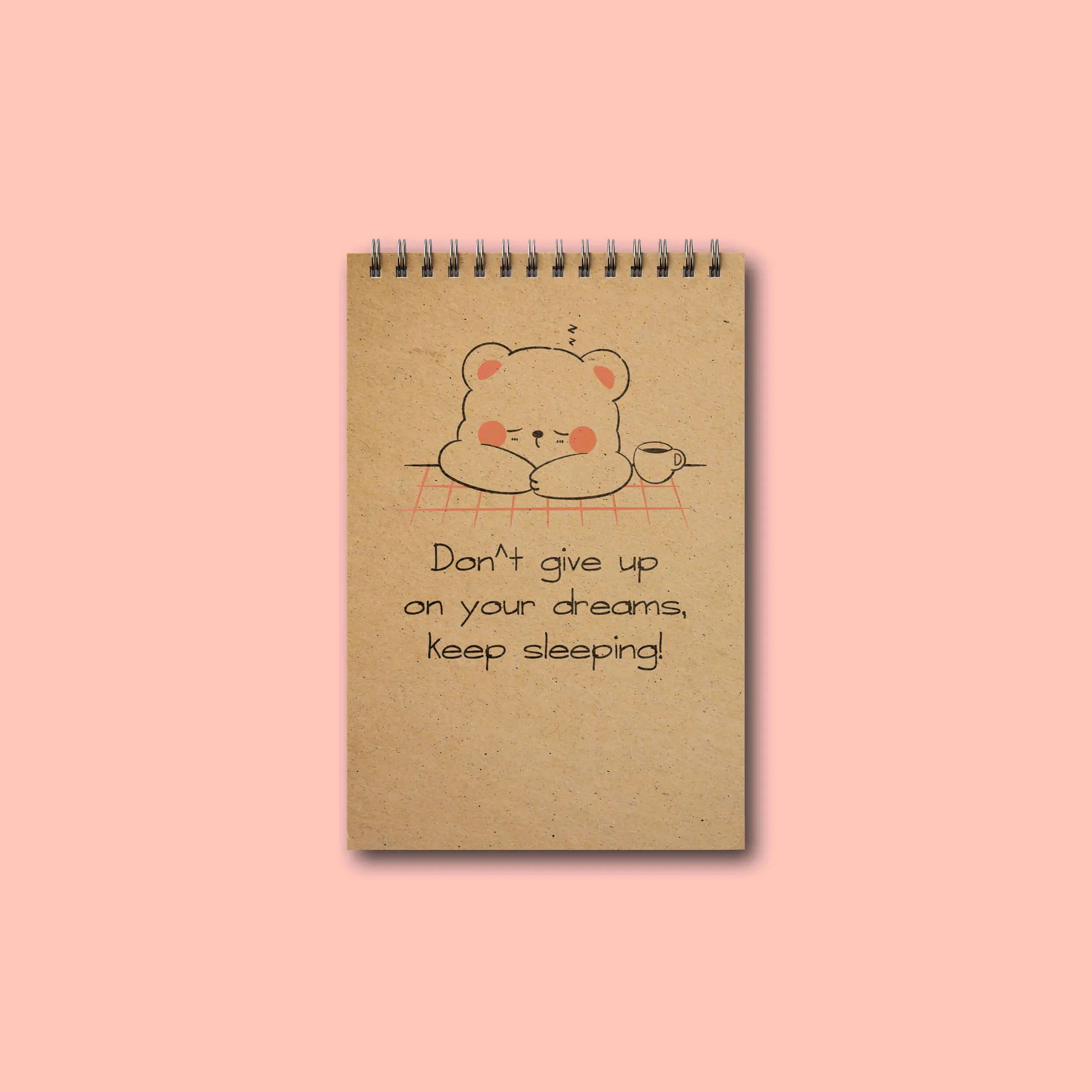 دفتریادداشت خطدار پانداک طرح sleepy bear