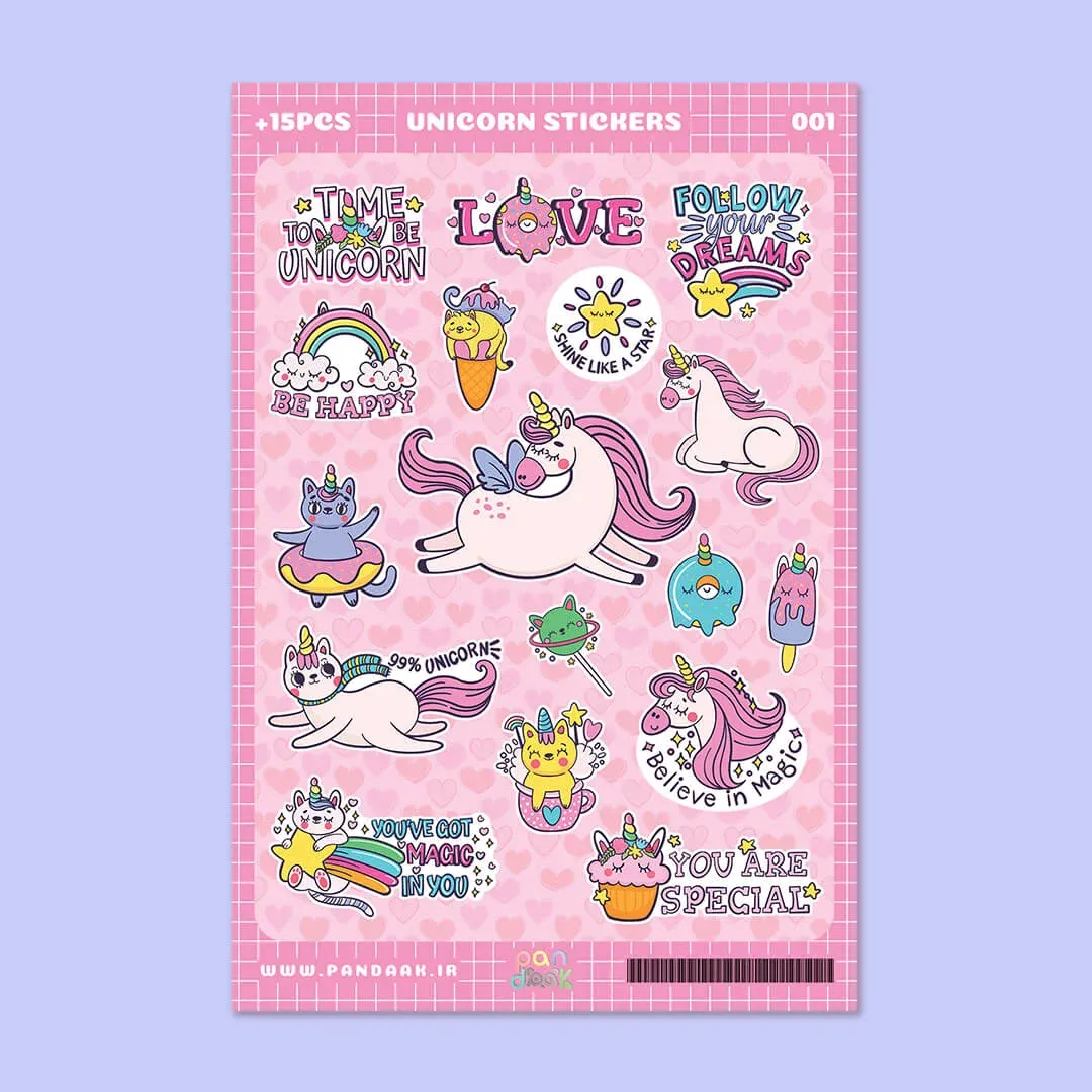 استیکر طرح (1) unicorn
