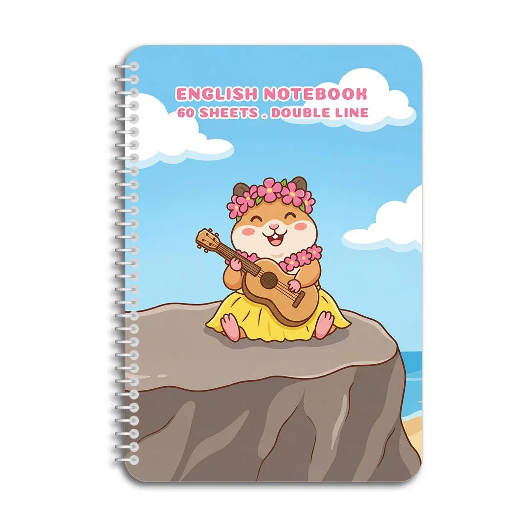 دفترزبان ۶۰ برگ سری کیوتی کد ۰۰۲