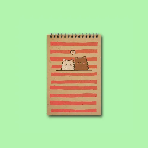 دفتریادداشت خطدار پانداک طرح cutie cats