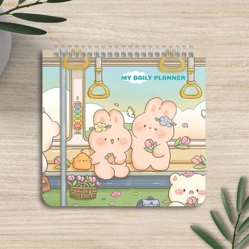 دفترچه برنامه‌ریزی ۶۰ برگ پانداک طرح rabbit کد ۰۱۲
