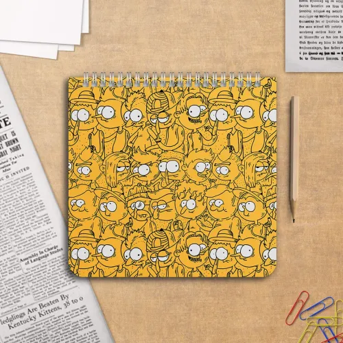 دفتر یادداشت زبان ۶۰ برگ پانداک طرح yellow کد ۰۰۸