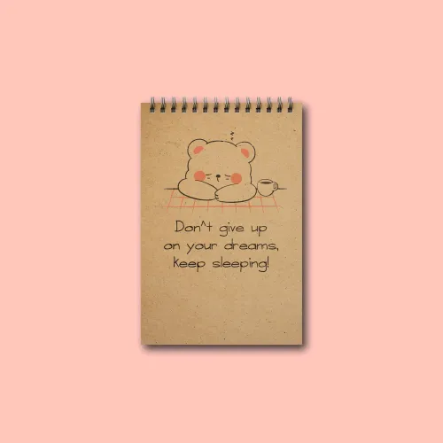 دفتریادداشت خطدار پانداک طرح sleepy bear