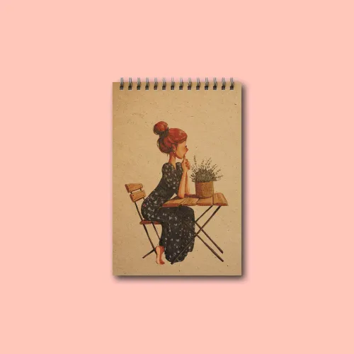 دفتریادداشت خطدار پانداک طرح lady