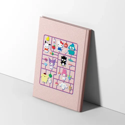 دفتر هارد کاور ۱۰۰ برگ طرح sanrio کد ۰۰۶