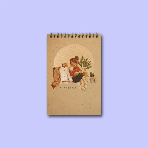 دفتریادداشت خطدار پانداک طرح cozy