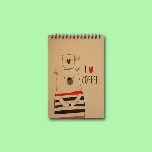 دفتریادداشت خطدار پانداک طرح coffee time