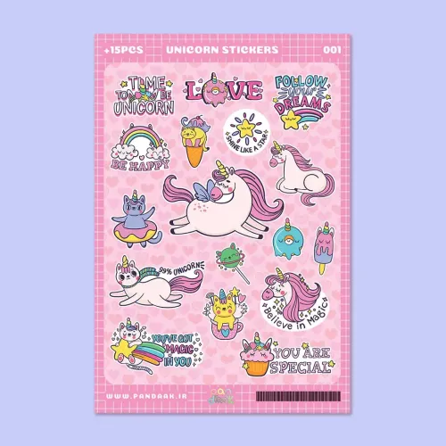 استیکر طرح (1) unicorn