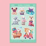 استیکر طرح (4) animals