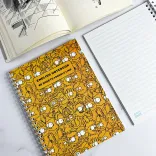 دفتر زبان ۶۰ برگ طرح yellow کد ۰۰۷