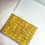 دفتر زبان ۶۰ برگ طرح yellow کد ۰۰۷ - Image 1