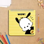 دفتر یادداشت بی‌خط ۶۰ برگ پانداک طرح WOW کد ۰۰۴