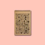 دفتریادداشت خطدار پانداک طرح doodle art