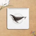 دفتر یادداشت نقطه‌ای ۶۰ برگ پانداک طرح وال کد ۰۰۵