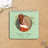 دفتر یادداشت نقطه‌ای ۶۰ برگ پانداک طرح آغوش کد ۰۰۱
