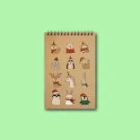 دفتریادداشت خطدار پانداک طرح Animals