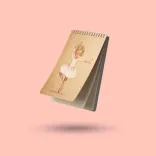 دفتریادداشت خطدار پانداک طرح دختر بالرین - Image 1