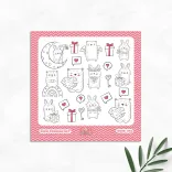 استیکر طرح مینیمال کد ۰۴۳