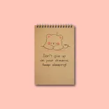 دفتریادداشت خطدار پانداک طرح sleepy bear