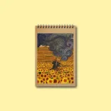 دفتریادداشت خطدار پانداک طرح ونگوگ ۱