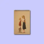 دفتریادداشت خطدار پانداک طرح sisters