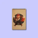 دفتریادداشت خطدار پانداک طرح red fox