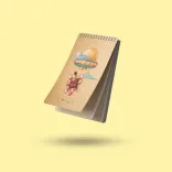 دفتریادداشت خطدار پانداک طرح aliens - Image 1
