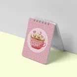 ست دفتر مشق + دفتر یادداشت خطدار (۸۰ برگ) طرح pinky pink کد ۰۱۰ - 3