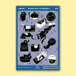 استیکر طرح (2) black cat