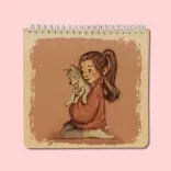 دفتر یادداشت خطدار پانداک طرح دخترک