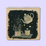 دفتر یادداشت خطدار پانداک طرح شب رویایی
