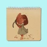 دفتر یادداشت بی خط پانداک طرح سارا